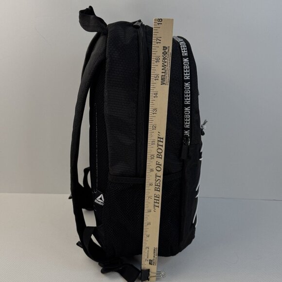 Reebok Black Lillian Backpack With Laptop Compartment Bungee Shoulder Straps - Picture 12 of 16